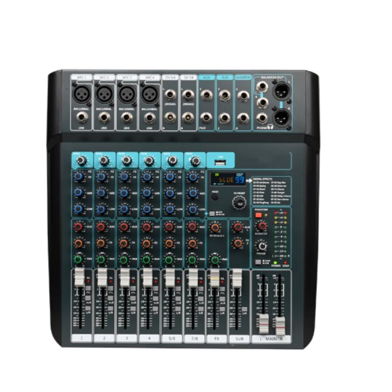Baipu 10-Channel Analog Audio Mixer