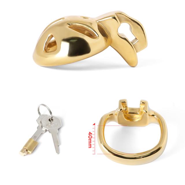 Super Small 3 Color Male Chastity Cage Stainless Steel Lockable Penis Ring Cock Cage Metal Chastity Belt Adults Sex Toys For Men