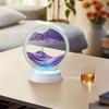 Sandscape Moving Sand Art LED Table Lamp with 7 Color Quicksand Night Light 3D Hourglass Bedside Lamp Office Home Decor Gifts