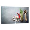 2x GLASS PROTECTIVE PLATE FOR STOVE 40x52 SPICES