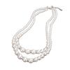 Double Layer Necklace Vintage Style Chain Necklace Beads Choker Neck Jewelry