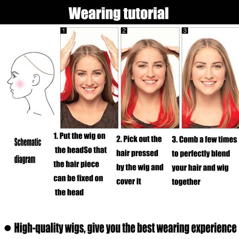 XINRAN 22-дюймова модна жіноча перука з невидимою волосінню для нарощування волосся, стійка до високих температур, синтетична хвиля без застібок