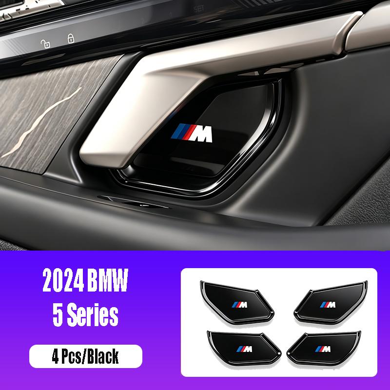 2xFor BMW New 5 Series Interior Handles Auto Door Bowl Protection Cover Modifications And X1/X2/ix1 Automotive Supplie Valve Cap XU7