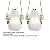 Swing Ghost Garden Statue Cute Resin Ghost Figurine Outdoor Tree Hanging Ornament for Porch Garden Lawn Yard Decor