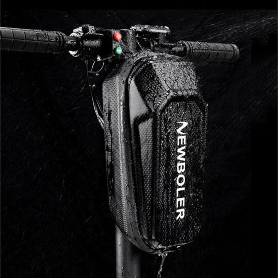 Electric Scooter Waterproof Handlebar Bag Bike Large Capacity Stable Mount Storage Pouch Bicycle Parts Tool Hard Shell Bag
