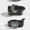 Metal Buckle Wide Waistband Punk Y2K Girl Waistband Retro PU Leather Rivet Belt  Daily