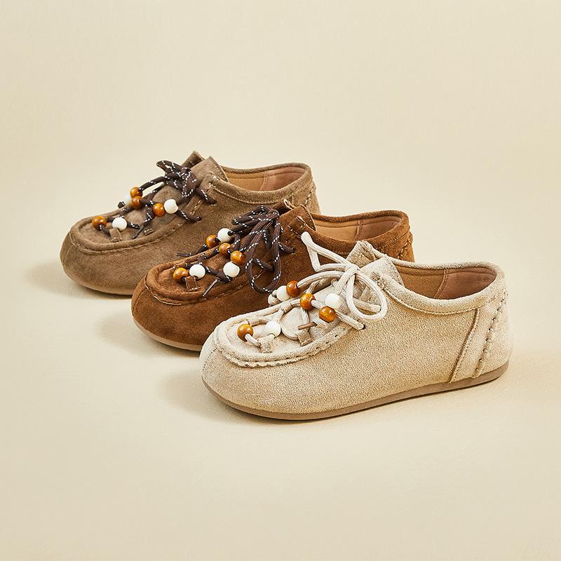 Casual Faux Suede Sneakers for Women Lace-Up Non-Slip Walking Shoes Women's Comfortable Retro Workout Loafers Flats Shoes Lightweight Dress Shoes