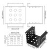 2.5 inches 4 Bay HDD SSD Rack Adapter SSD Converter Mounting Bracket Durable Hard Drive Disk Holder Rack Bay Chassis
