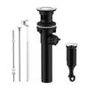 Plated Bathroom Drain Assembly with Overflows Feature Fast Water Release Mechanism for 1.5-1.75 Inch Drain Hole