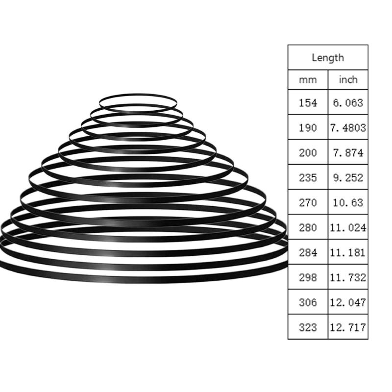 Rubber Belts Phonograph Drive Belt Set for Enhances Auditory Stability, 11Pcs Turntable Straps