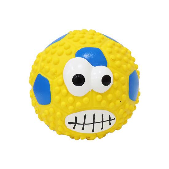 Sports Ball Dog Chew Toy Bite Resistant Boredom Stress Relief Squeaky Latex Football Soccer Tennis Teething Cleaning Toy Pet Supplies