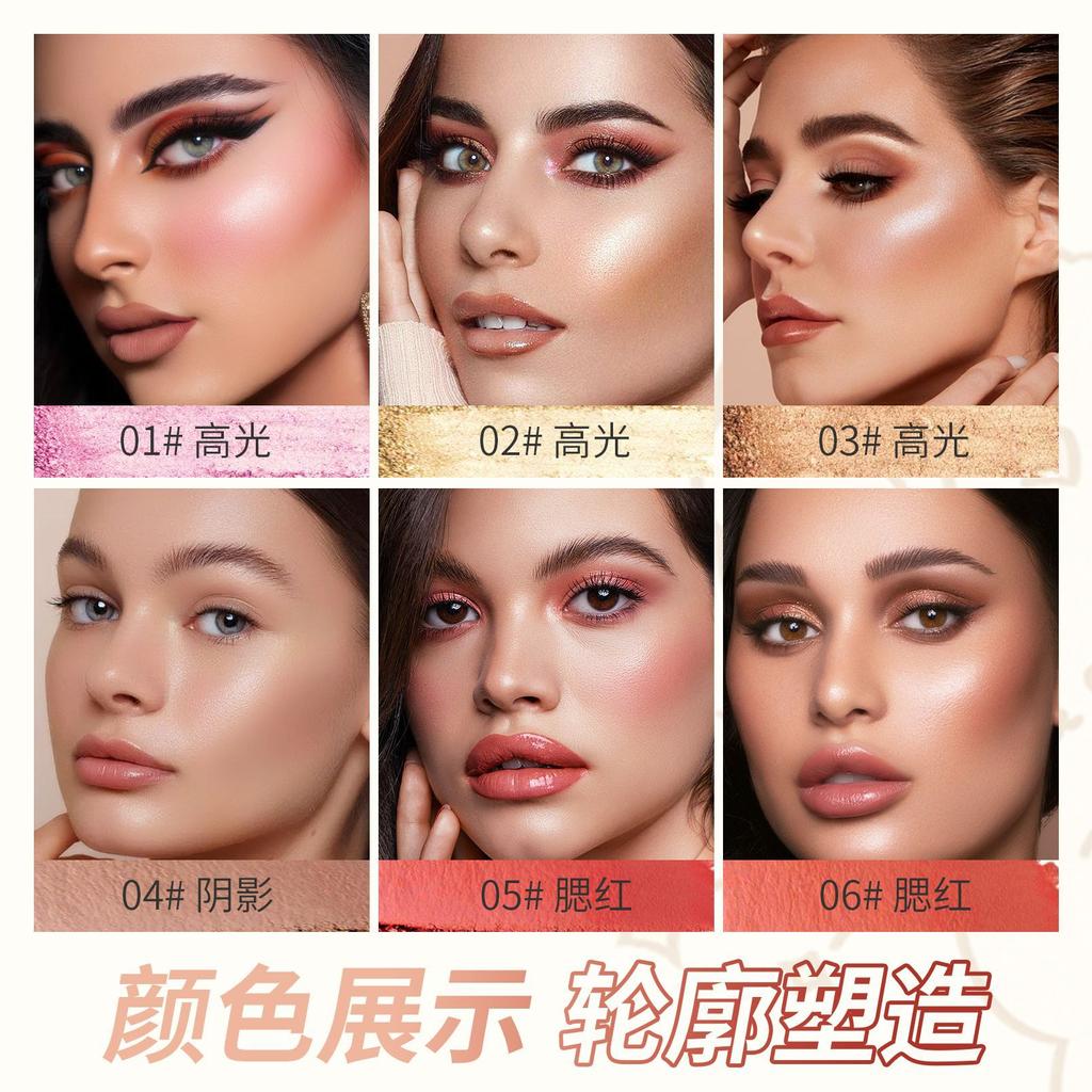 Multifunctional Makeup Pen Blush Highlight Grooming Pen Pearl Glitter Matte Brightening Face Makeup Shadow Pen