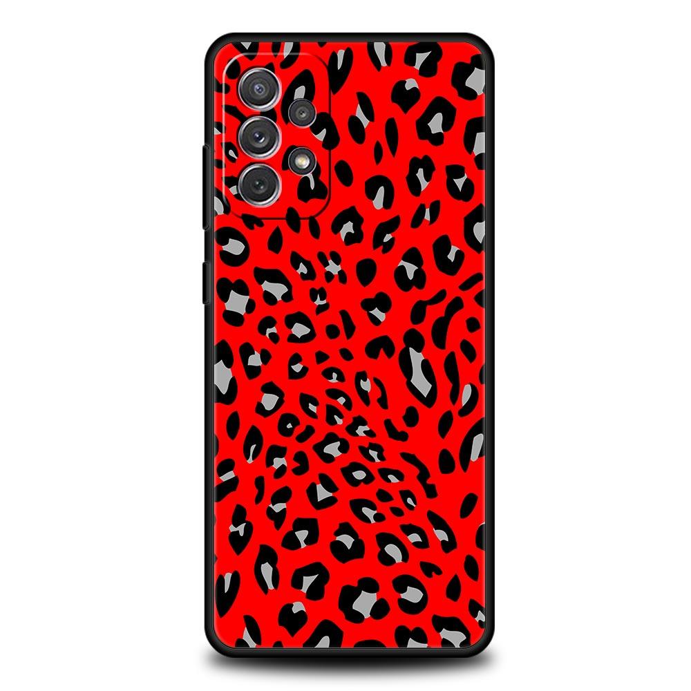 Leopard Print Pattern Phone Case for Samsung A51 A71 A21S A12 A11 A15 A25 A31 A41 A52 A32 A23 A33 A53 A73 A03S A05S A13 5G Cover