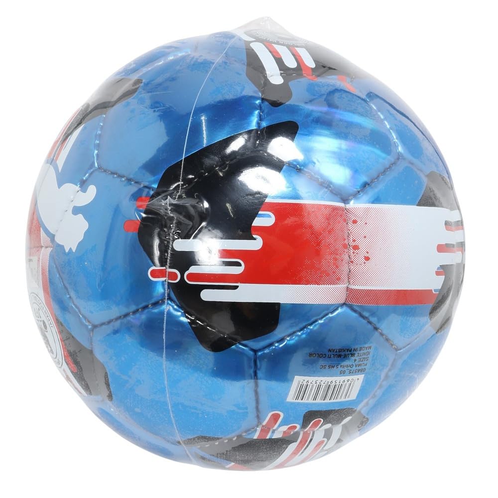 Puma Orbita 5 Fußball Unisex Ignite Größe 084575 Ball, HS, Blau/Schwarz, 4,
