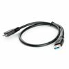 Black USB 3.0 To Micro-B Full Copper Mobile Hard Disk Data Cable