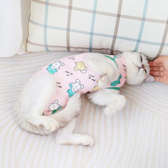 Pet Surgical Suit Gingerbread Man Pattern Anti-licking Skin-friendly Four-leg Cats Dogs Surgery Recovery Suit Pet Supplies
