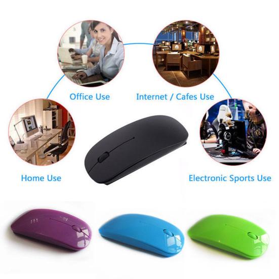 Universal Laptop PC Battery Powered Wireless Computer 2.4GHz USB Optical Mouse