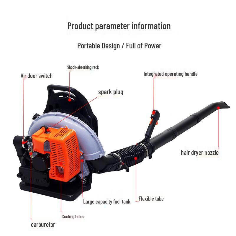 Quiet Bear Gasoline Multi-Purpose Blower CN plug (adapter included)