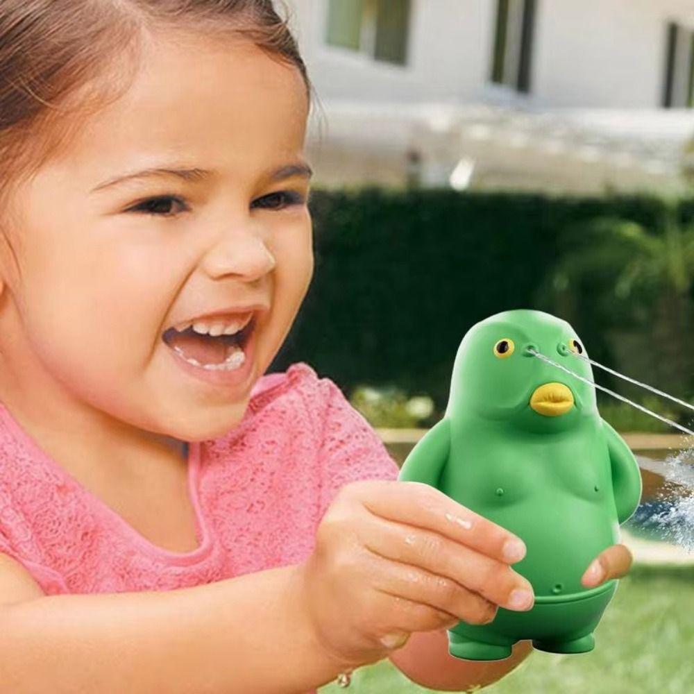 Long Range Green Head Fish Bath Toys Spray Water Swimming Water Toys Children