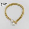 Curtain Tie 1 Durable Pearls Adjustable Rope for Drapes Pair Tiebacks Backs Faux Cord Buckle