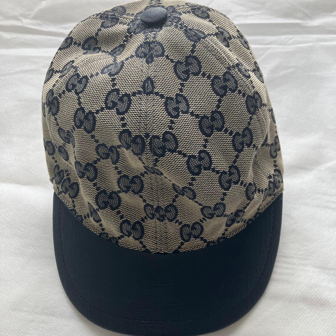 Used GUCCI Children GG canvas baseball cap s52