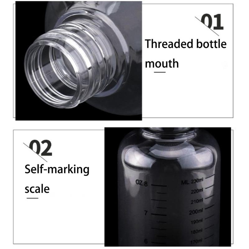 PET Material Paint Mixing Container Rotating Nozzle Control Clear Measurement Markings For Scale Models Crafts