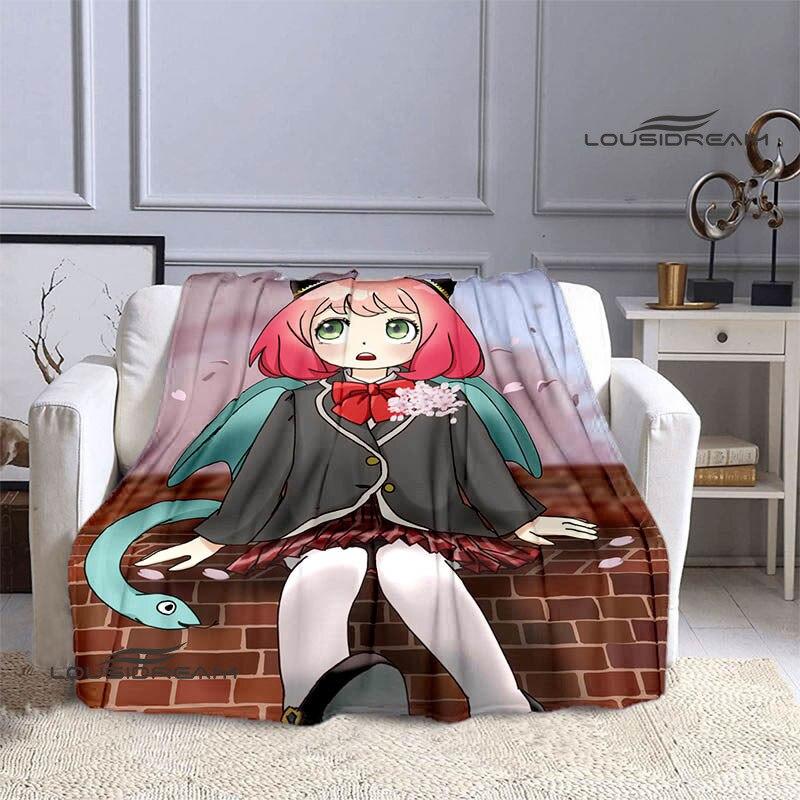 Casus x aile anime baskı battaniye kız çocuk sıcak battaniye flanel yumuşak rahat battaniye ev seyahat battaniyesi doğum günü hediyesi