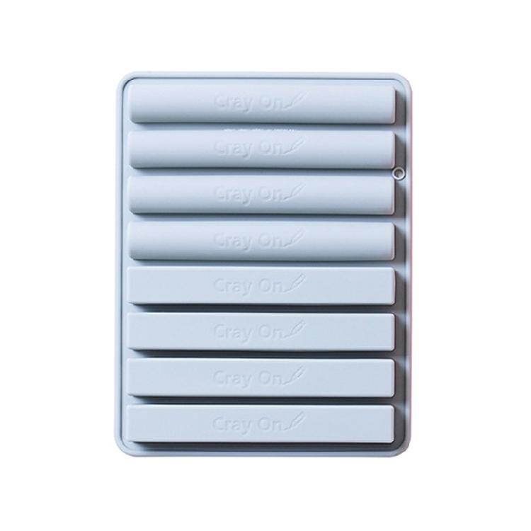 

8 Cavities Silicone Chocolate Moulds Crayon Molds Semi-Cylindrical Strip Shaped синий