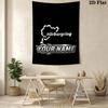 Custom Name Nürburgring Wall Tapestry Aesthetic Wall Hanging Printed Fabric Blanket Decorative Tapestries for Bedroom Living Room Home Decor