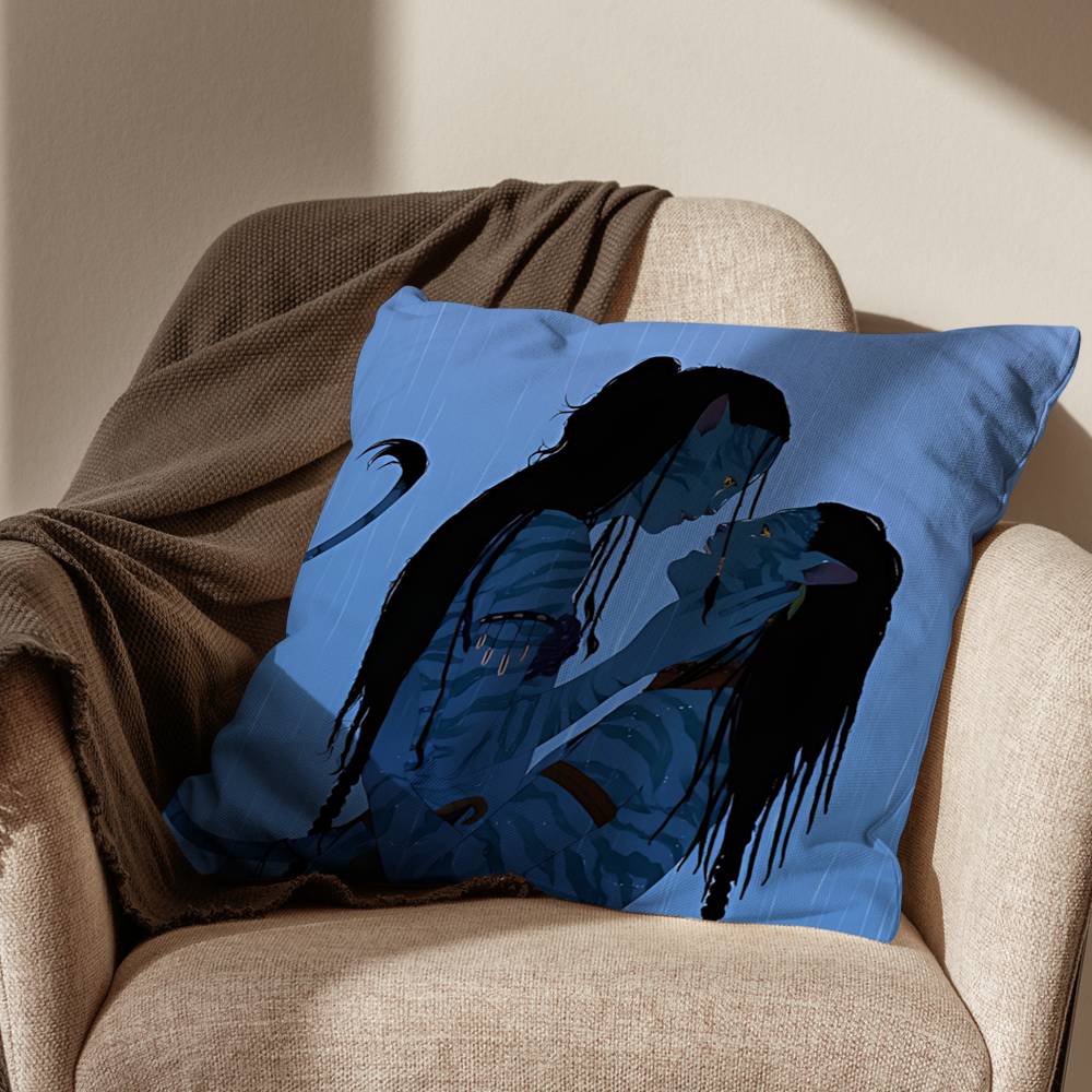 movie bule Avatar Pillow Case Sofa Living Room Bedroom Headboard Backrest Cushion Square Cushion Nap Time
