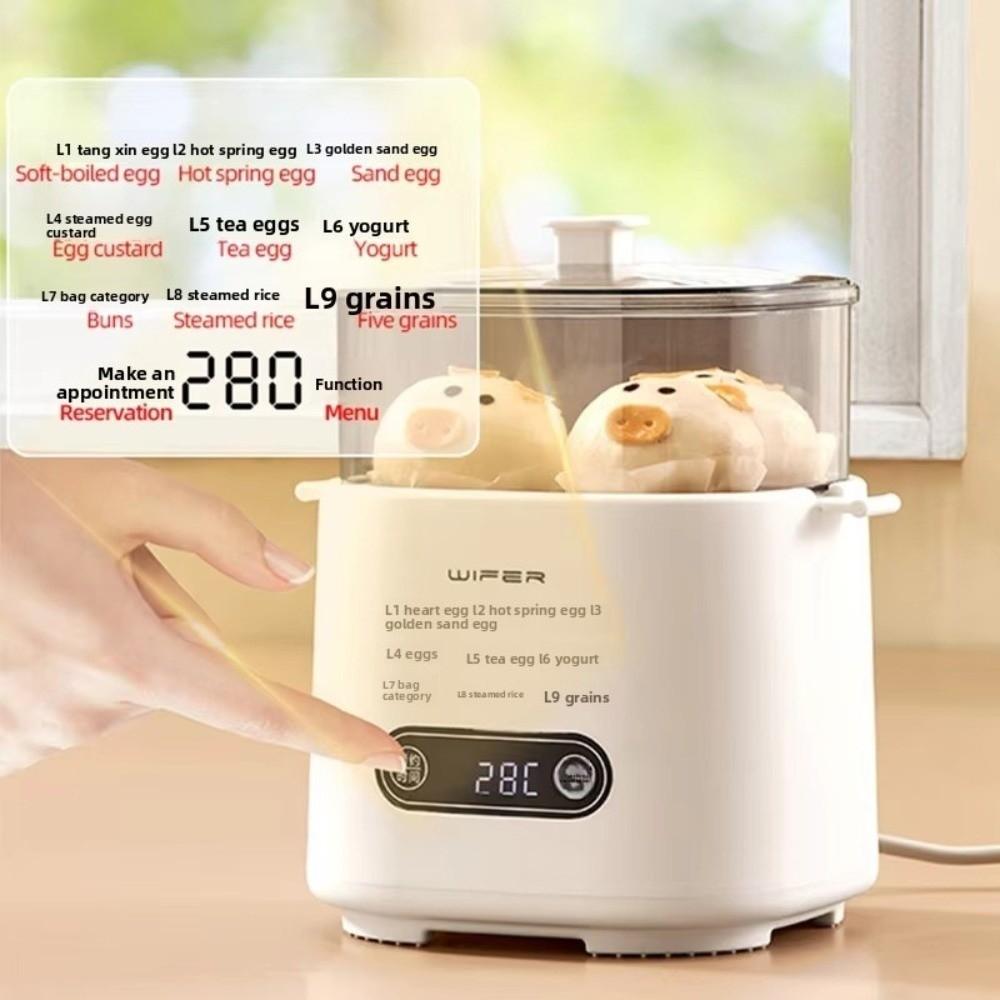 9-in-1 Function Electric Egg Boiler 300W Power Breakfast Machine Easy Clean Automatic Egg Cooker
