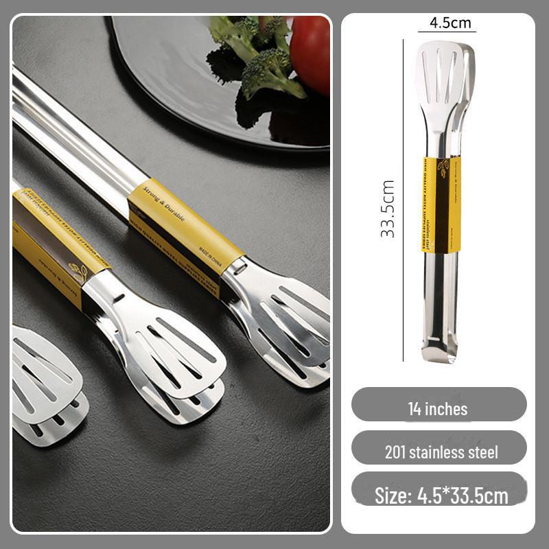 Stainless Steel Korean Barbecue Clip with Silicone Grip