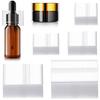 1250 Pieces Clear PVC Heat Shrink Wrap for Jars Perforated Shrink Wrap for Bottles Shrink Band Tamper for Cans and Tins, 5 Size, 250 Pieces of Each