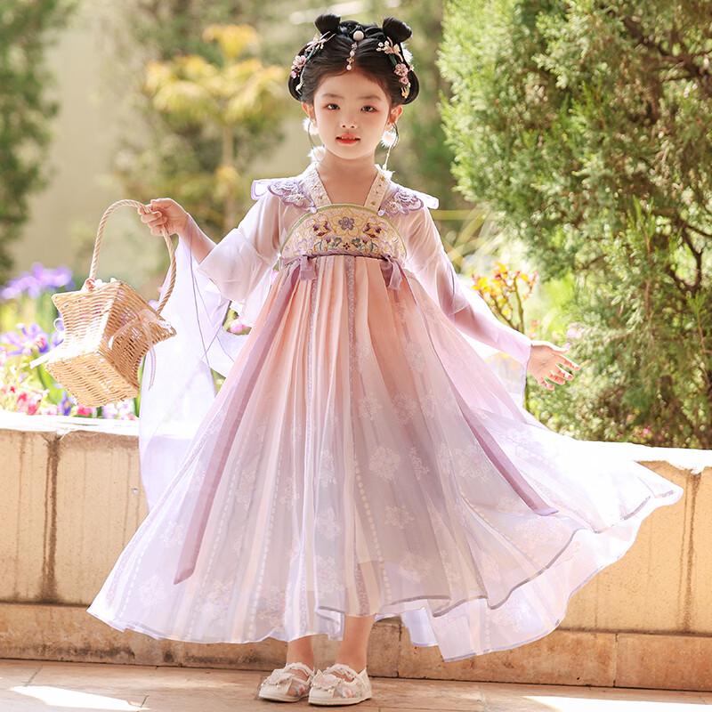 Girls' Summer Hanfu Princess Dress