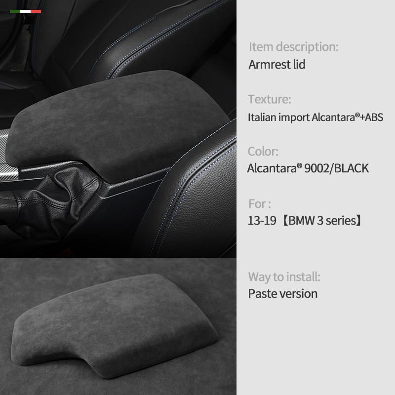 For BMW 3 4 Series F30 F31 F35 F32 F34 GT F33 F36 2013- Alcantara suede Car Center Console Armrest Box Cover Accessories