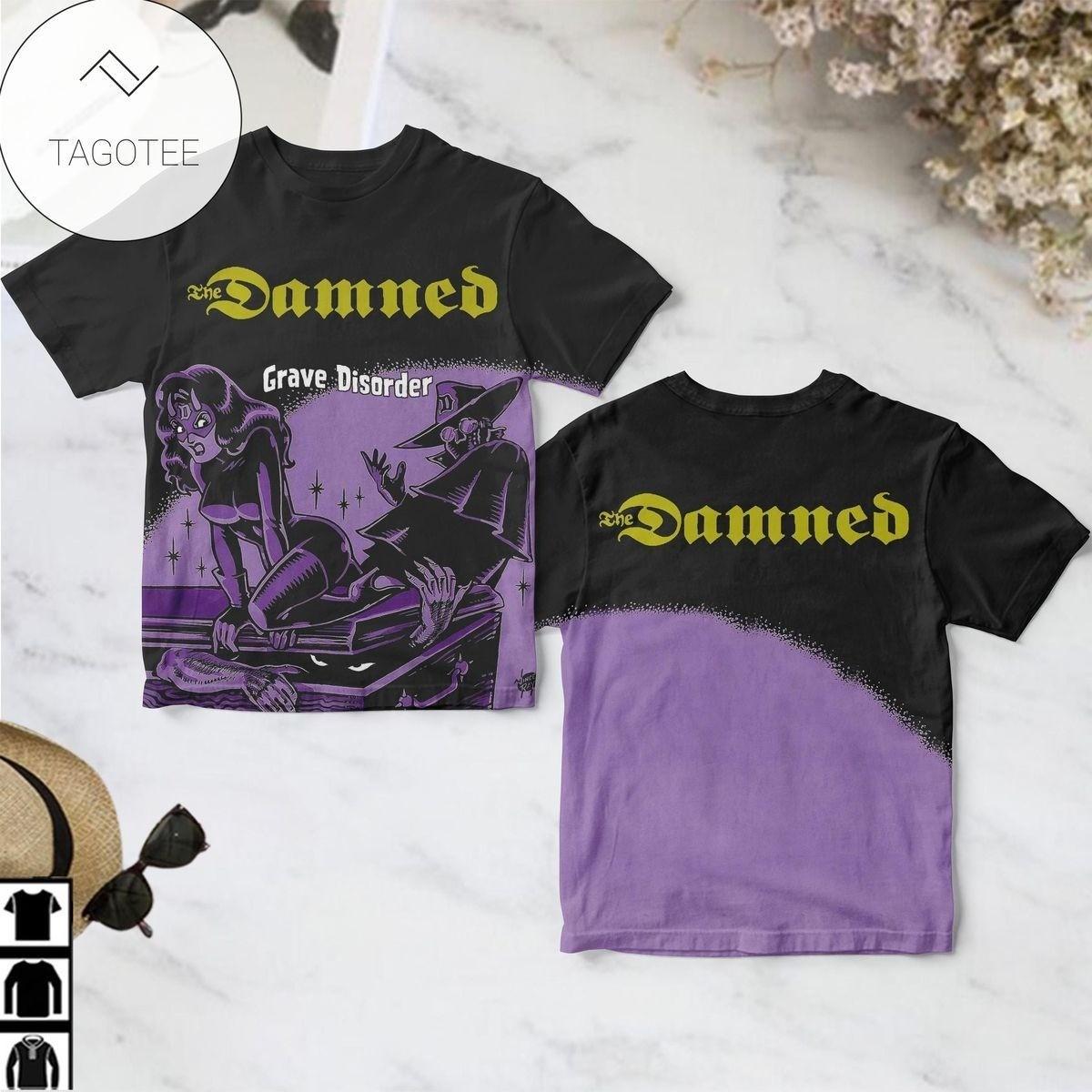 The Damned Grave Disorder Album Cover Shirt 3D Print S