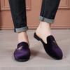 New Men's Tassels Half Slippers Suede Leather Shoes Male Casual Mules Moccasins Breathable Loafers Zapatos Hombre