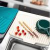 Tappetino Drenante in Silicone, Tappetino Leggero per Asciugare i Piatti, Tappetino Drenante Pieghevole, Sottopentola Antiscivolo Resistente al Calore con Isolamento Termico, Tappetino Drenante per Utensili