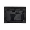Coach Card Case Classic Monogram Print Three Credit Card Slots Coated Canvas Men Card Holder Gray Black 58110-CQBK