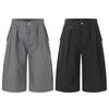 Suit shorts men's design women's loose casual old money new pleated cropped pants texture straight American stripes no