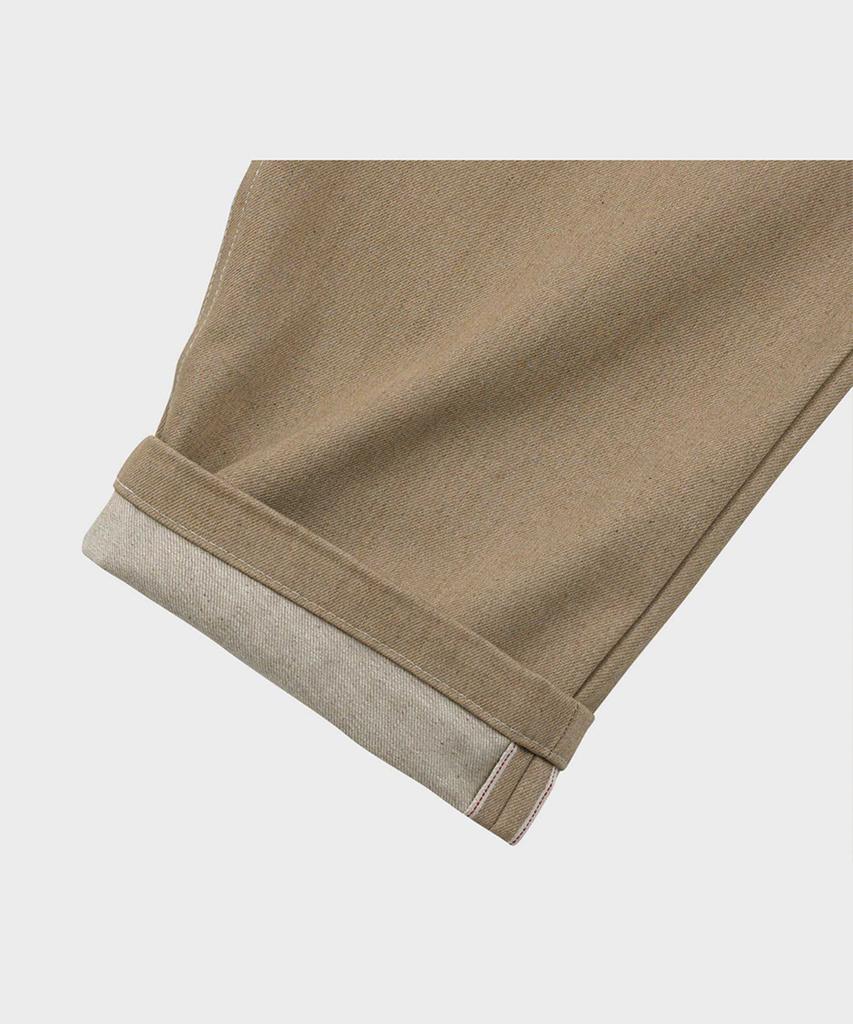 Pep Studio Sahara Selvedge Denim Elastic Waist Pants (Beige)