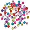 10mm Polymer Clay Beads - Fruit, Animal, Smiley Face Designs for DIY Jewelry Accessories