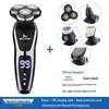 2025 Smart 9D Electric Shaver: Rechargeable, Digital Display, Three-Blade, Full-Body Washable Men's Razor