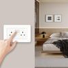 Solid Color Double Switch Socket Panel Decorative Cover