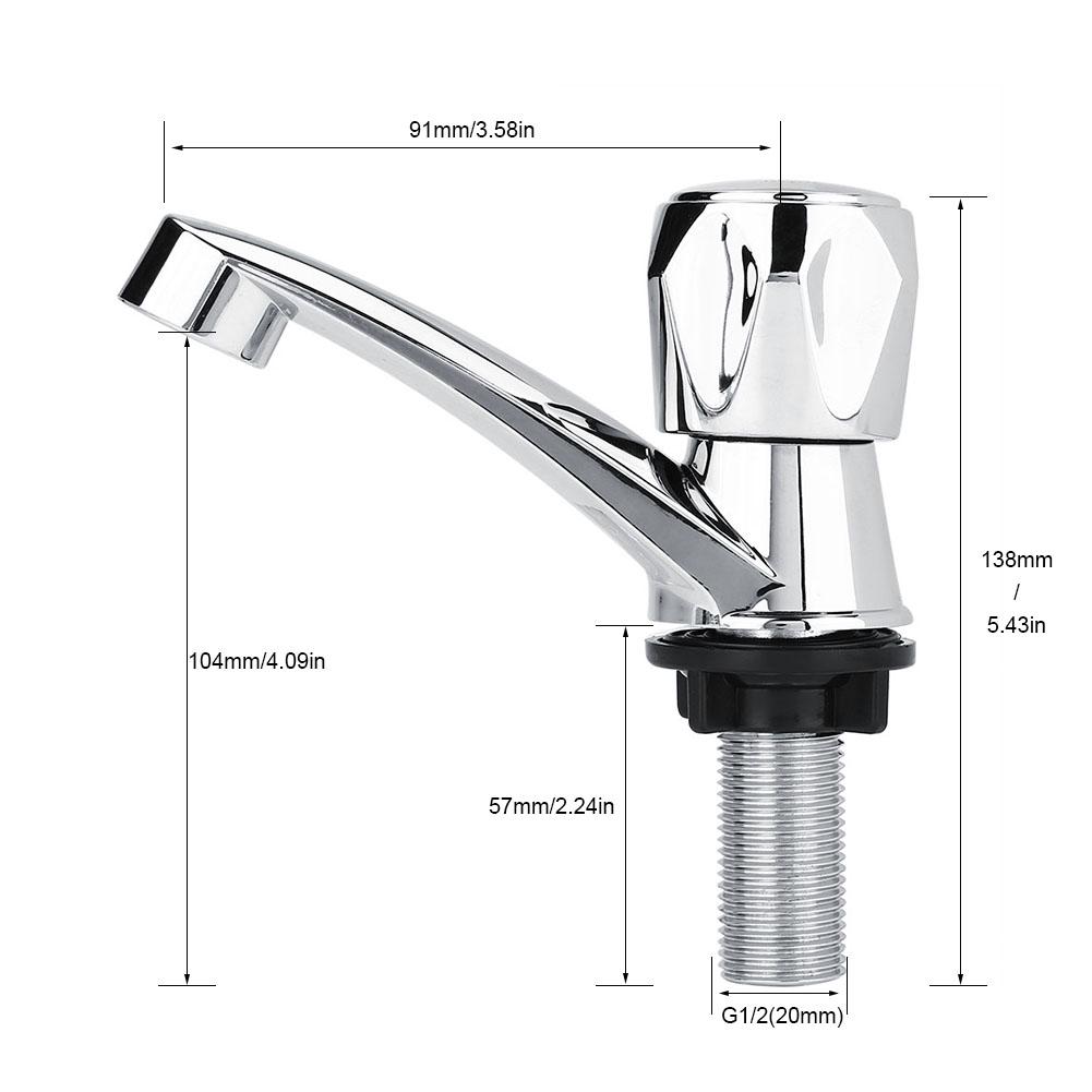 thumbnail image 2 of Water Faucet 1Pc Sink Water Tap, Tail Handle Single Cold Type , G1 2 of 9