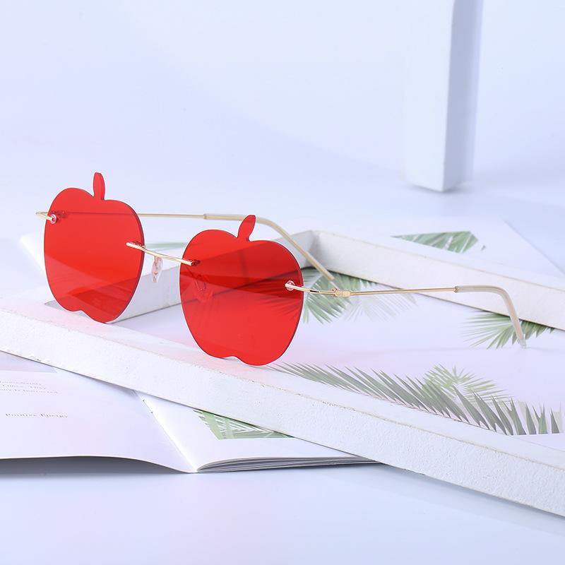 Personalized Sunglasses Ladies Rimless Apple Sunglasses Women'S Tide Party Ball Funny Sunglasses Shades