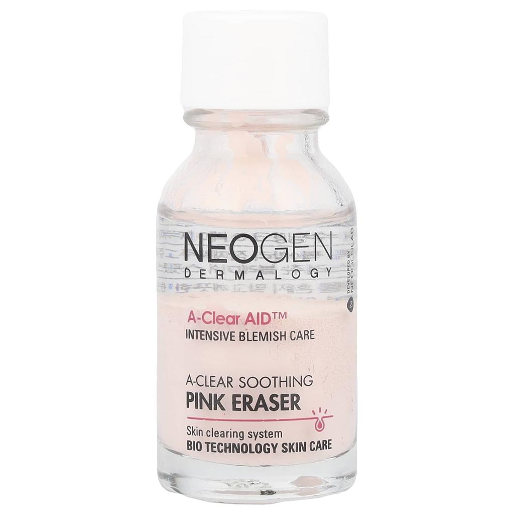 NEOGEN A-Clear Soothing Pink Eraser, 0.50 Fl Oz (15 Ml)