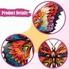 Metal Butterfly Wall Decor Hanging Decor Colorful Lifelike Butterfly Wall Sculpture for Garden Tree Balcony Yard Bedroom