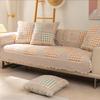 Korean Style Spliced Fabric Bow Sofa Cover Slip Resistant Slipcover Seat Sofa Towel Dust Cover Towel Couches For Living Room