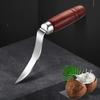 Coconut Meat Extractor Durable Wooden Handle Coconut Opener Scraper Knife Kitchen Accessories Stainless Steel